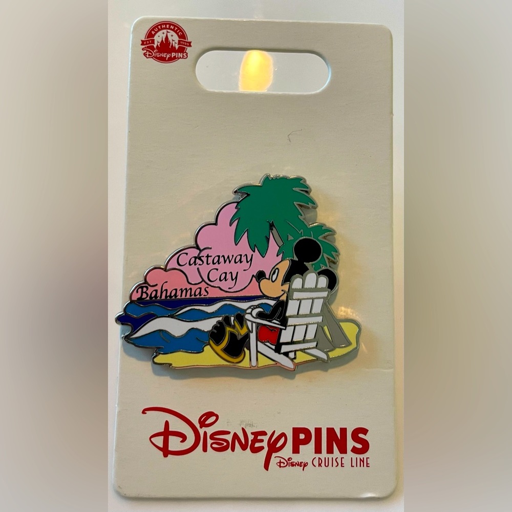 RARE? Disney Cruise Line Trading Pin Mickey Mouse Castaway Cay Bahamas